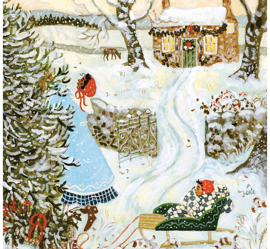 New York Puzzle Co. Loré Pemberton: Winter Boughs Mini Puzzle 100pcs