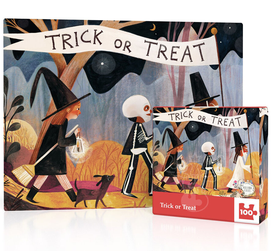 New York Puzzle Co. Adelina Lirius: Trick or Treat Mini Puzzle 100pcs
