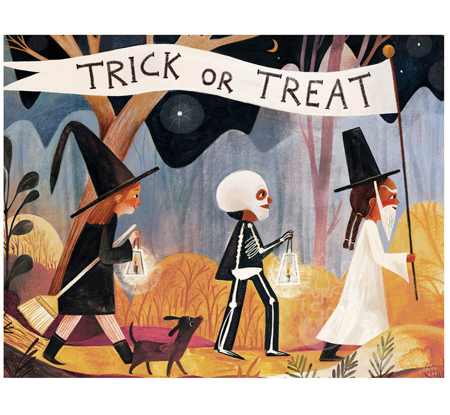 New York Puzzle Co. Adelina Lirius: Trick or Treat Mini Puzzle 100pcs