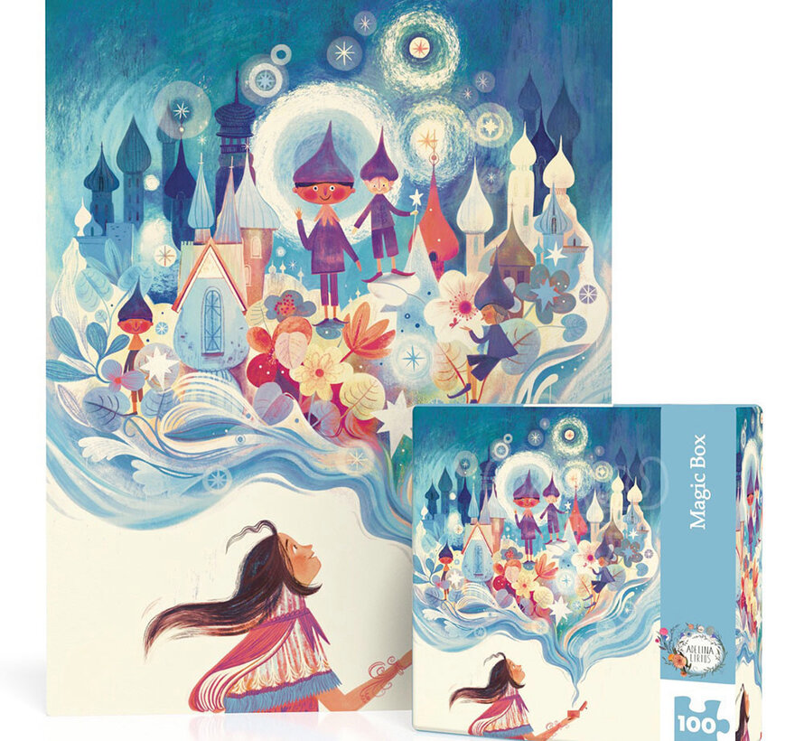 New York Puzzle Co. Adelina Lirius: Magic Box Mini Puzzle 100pcs