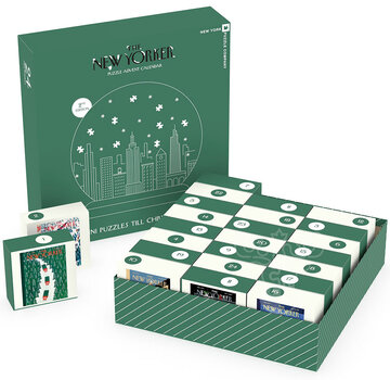 New York Puzzle Company New York Puzzle Co. The New Yorker: Advent Calendar Mini Puzzle 24 x 100pcs 2nd Edition
