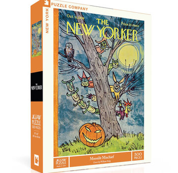 New York Puzzle Company New York Puzzle Co. The New Yorker: Moonlit Mischief Puzzle 500pcs