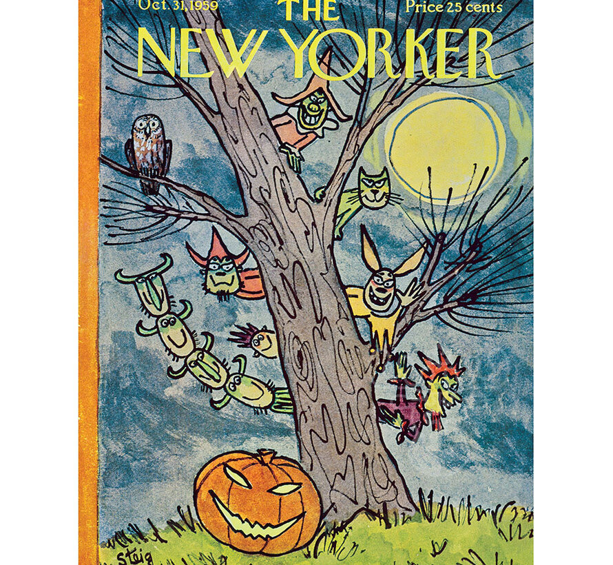 New York Puzzle Co. The New Yorker: Moonlit Mischief Puzzle 500pcs