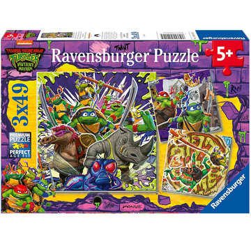Ravensburger Ravensburger Teenage Mutant Ninja Turtles Puzzle 3 x 49pcs XXL