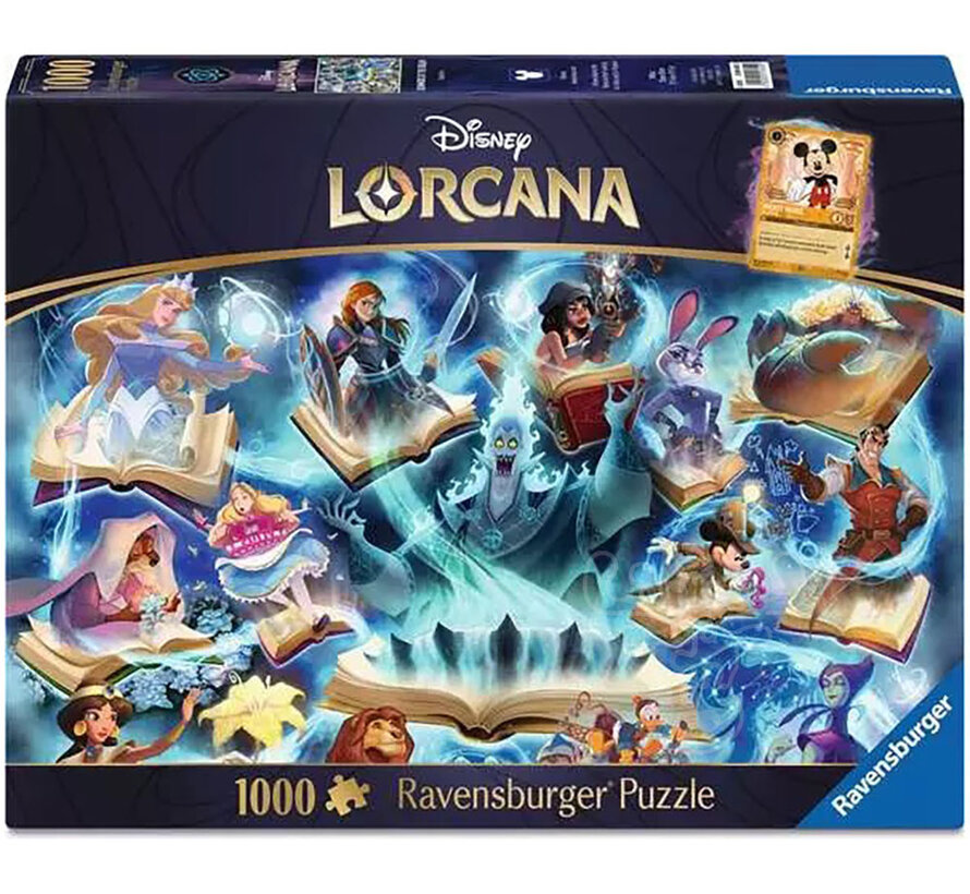 Ravensburger Disney Lorcana Glimmers of the Realm: Sapphire Puzzle 1000pcs