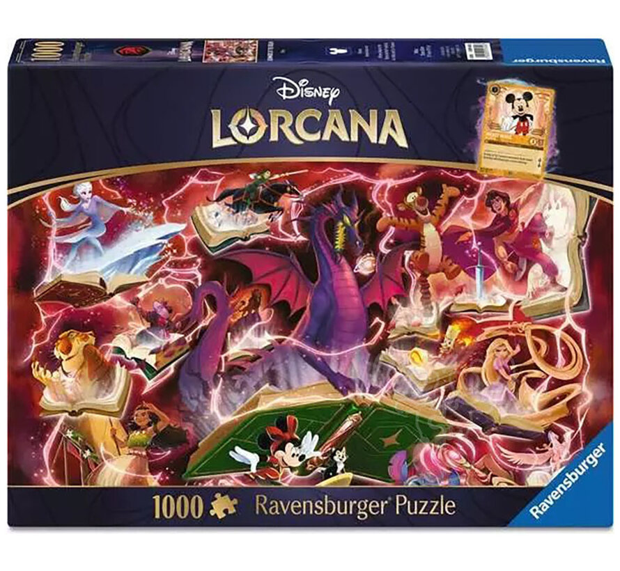 Ravensburger Disney Lorcana Glimmers of the Realm: Ruby Puzzle 1000pcs
