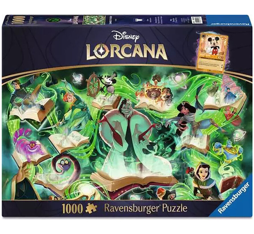 Ravensburger Disney Lorcana Glimmers of the Realm: Emerald Puzzle 1000pcs