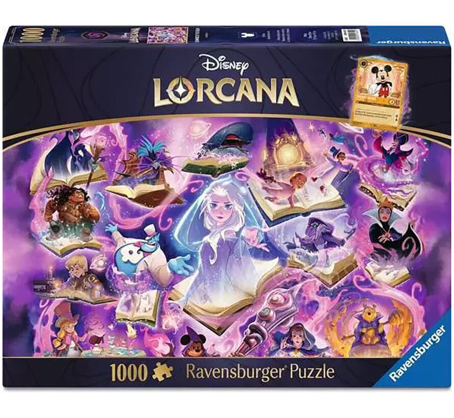 Ravensburger Disney Lorcana Glimmers of the Realm: Amethyst Puzzle 1000pcs