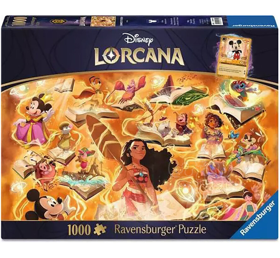 Ravensburger Disney Lorcana Glimmers of the Realm: Amber Puzzle 1000pcs