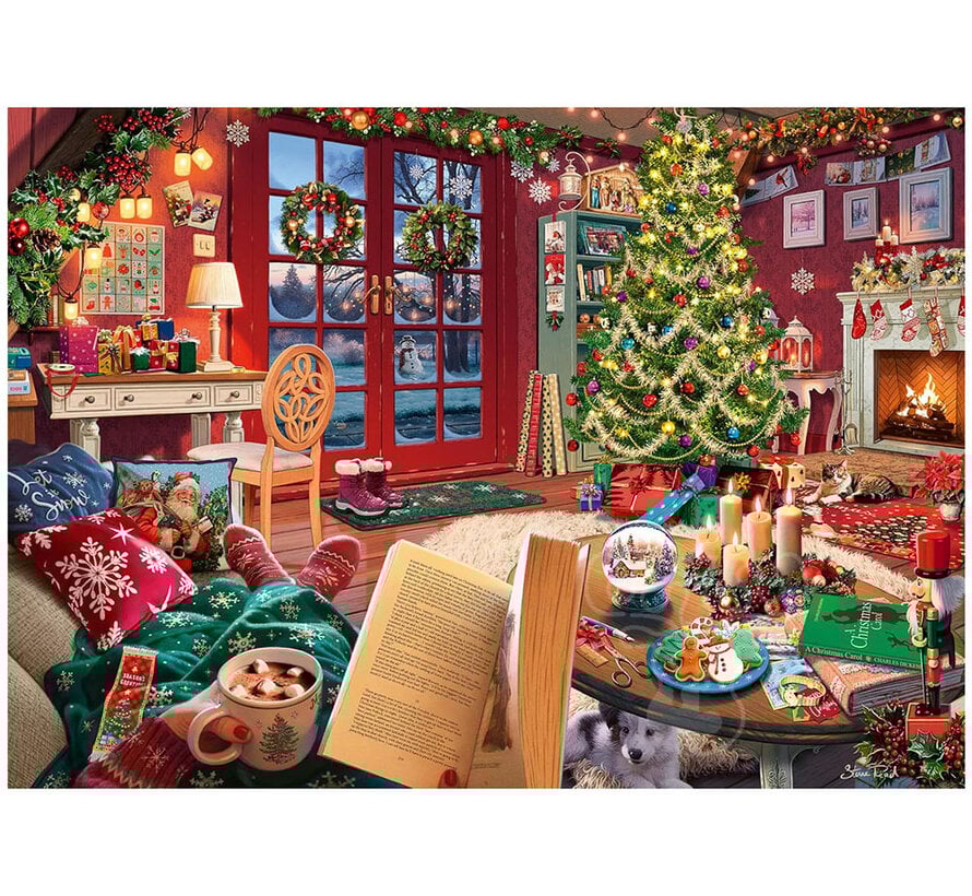 Ravensburger Cozy Christmas Retreat Large Format Puzzle 500pcs