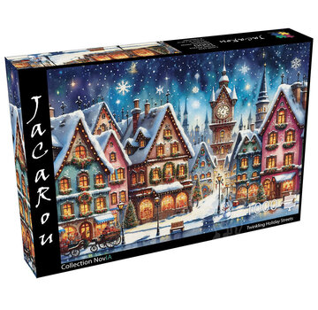 JaCaRou Puzzles JaCaRou Twinkling Holiday Streets (Collection NovIA) Puzzle 1000pcs