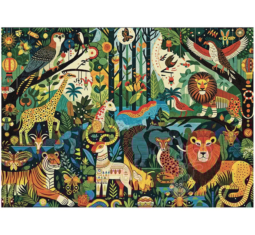 JaCaRou Bright Jungle Vibes (Collection NovIA) Puzzle 1000pcs