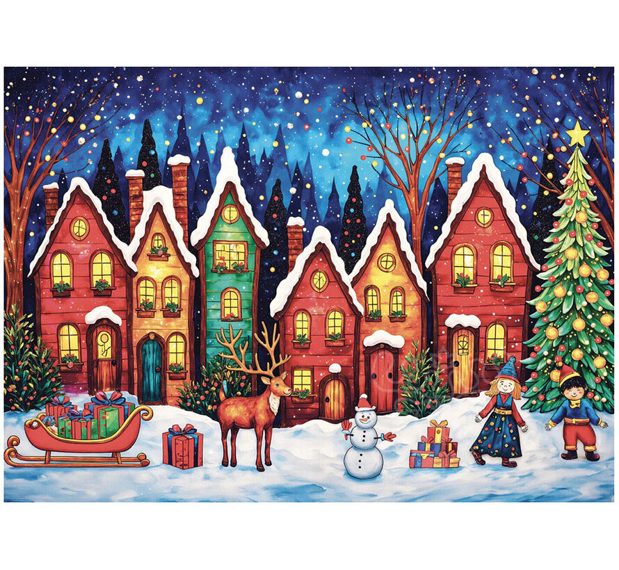 JaCaRou Christmas Night (Collection NovIA) Puzzle 1000pcs