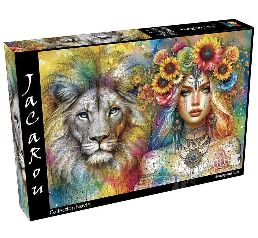 FINAL SALE JaCaRou Beauty and Roar (Collection NovIA) Puzzle 1000pcs