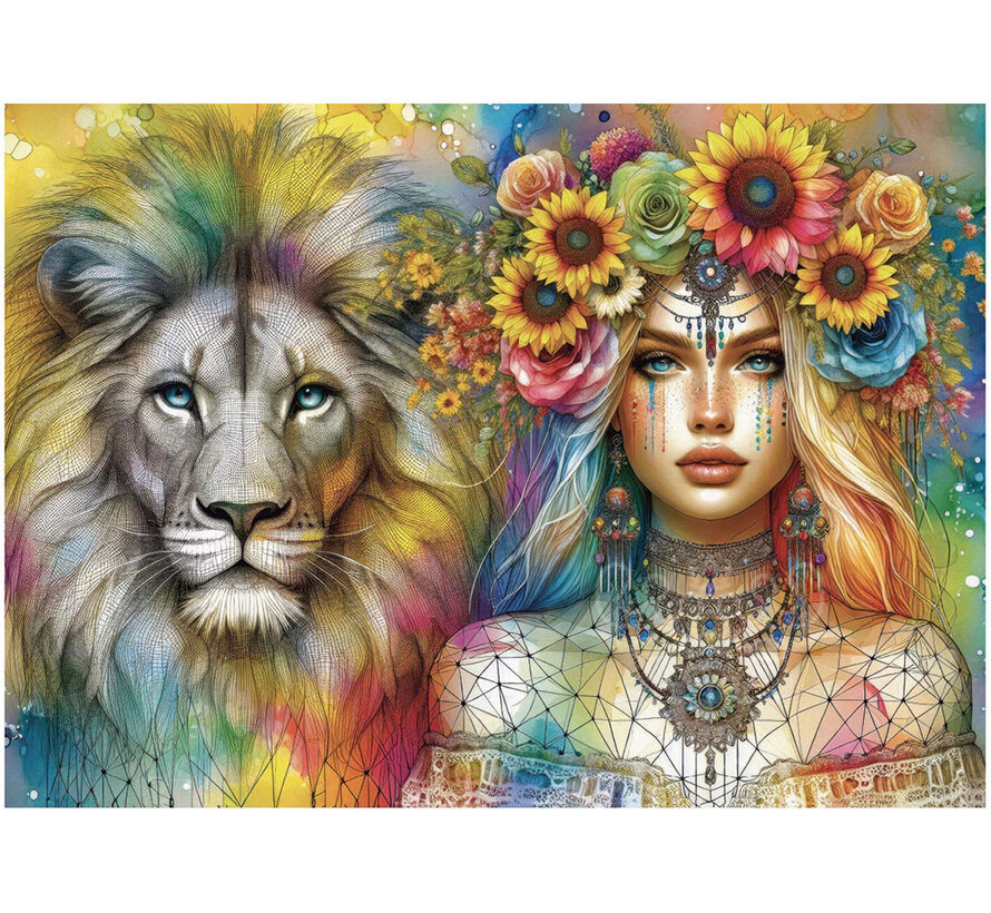 FINAL SALE JaCaRou Beauty and Roar (Collection NovIA) Puzzle 1000pcs