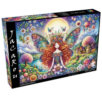 JaCaRou Puzzles FINAL SALE JaCaRou Petals and Wings (Collection NovIA) Puzzle 1000pcs