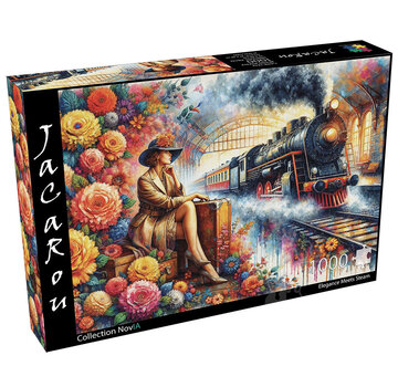 JaCaRou Puzzles FINAL SALE JaCaRou Elegance Meets Steam (Collection NovIA) Puzzle 1000pcs