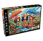 FINAL SALE JaCaRou Three Picnic Friends (Collection NovIA) Puzzle 1000pcs