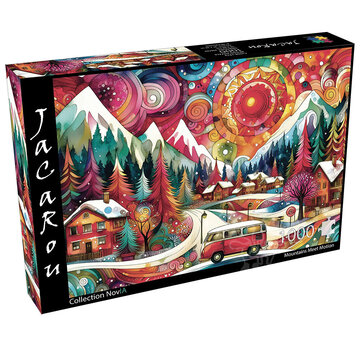 JaCaRou Puzzles FINAL SALE JaCaRou Mountains Meet Motion (Collection NovIA) Puzzle 1000pcs