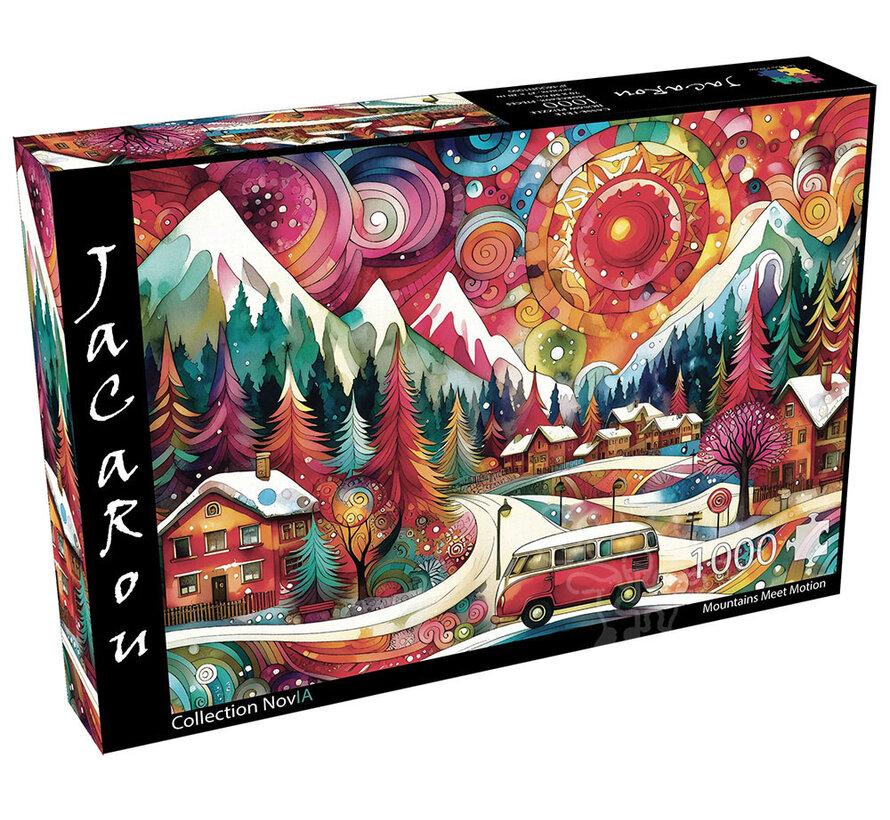 FINAL SALE JaCaRou Mountains Meet Motion (Collection NovIA) Puzzle 1000pcs