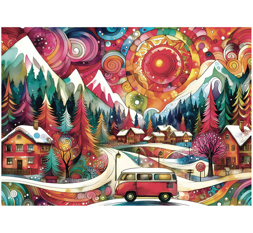 JaCaRou Mountains Meet Motion (Collection NovIA) Puzzle 1000pcs