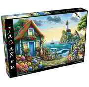 JaCaRou Puzzles JaCaRou Blue House Bay (Collection NovIA) Puzzle 1000pcs