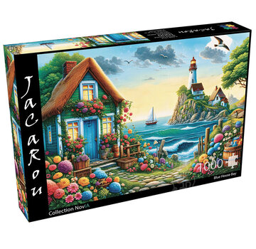 JaCaRou Puzzles JaCaRou Blue House Bay (Collection NovIA) Puzzle 1000pcs