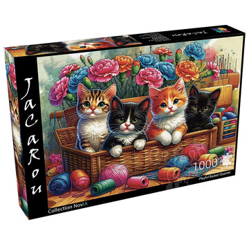 JaCaRou Puzzles JaCaRou Playful Basket Quartet (Collection NovIA) Puzzle 1000pcs