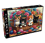 FINAL SALE JaCaRou Playful Basket Quartet (Collection NovIA) Puzzle 1000pcs