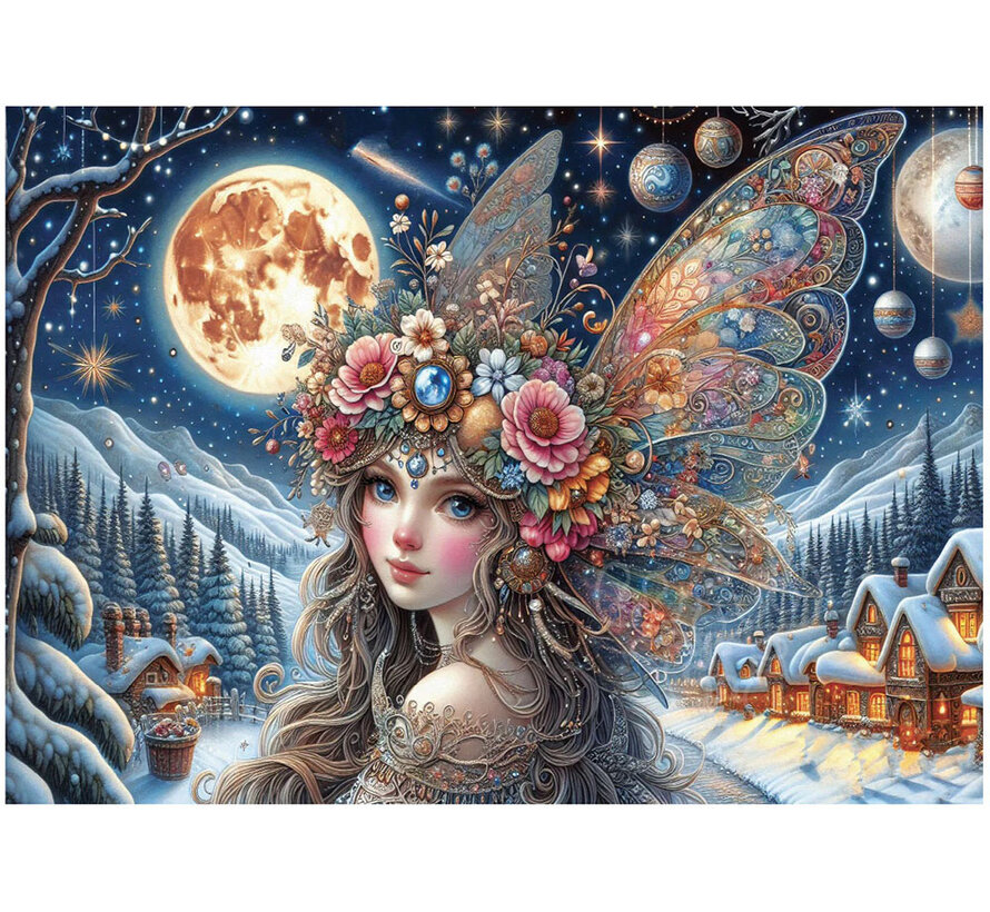 FINAL SALE JaCaRou Fairy in Frost Puzzle (Collection NovIA) Puzzle 1000pcs