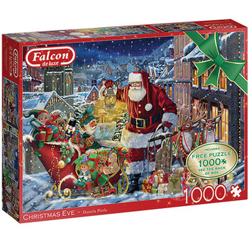Falcon Falcon Christmas Eve Puzzle 2 x 1000pcs - ORIGINAL BOX SIZE ONLINE ORDER ONLY