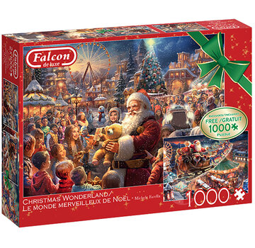 Falcon Falcon Christmas Wonderland Puzzle 2 x 1000pcs - ORIGINAL BOX SIZE ONLINE ORDER ONLY