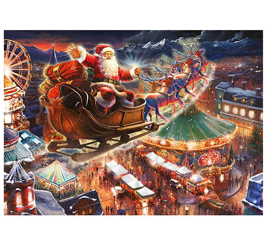 Falcon Christmas Wonderland Puzzle 2 x 1000pcs - ORIGINAL BOX SIZE ONLINE ORDER ONLY