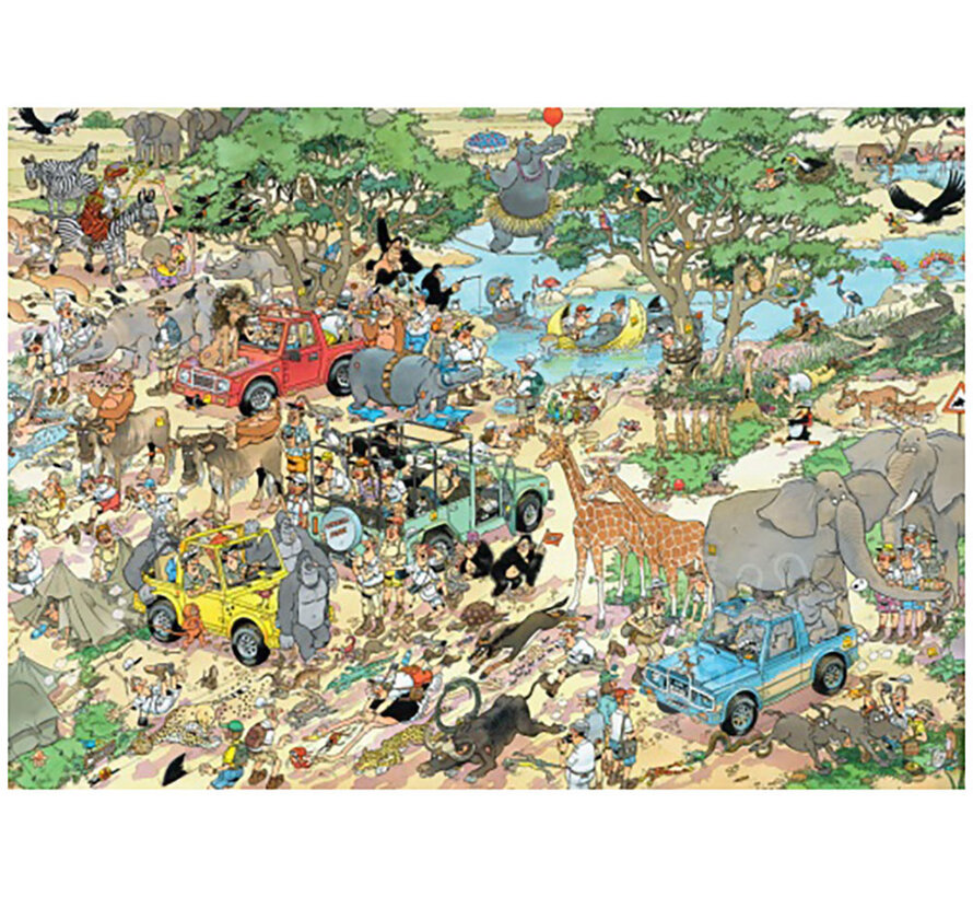 Jumbo Jan van Haasteren - Safari and The Storm Puzzle 2 x 1000pcs
