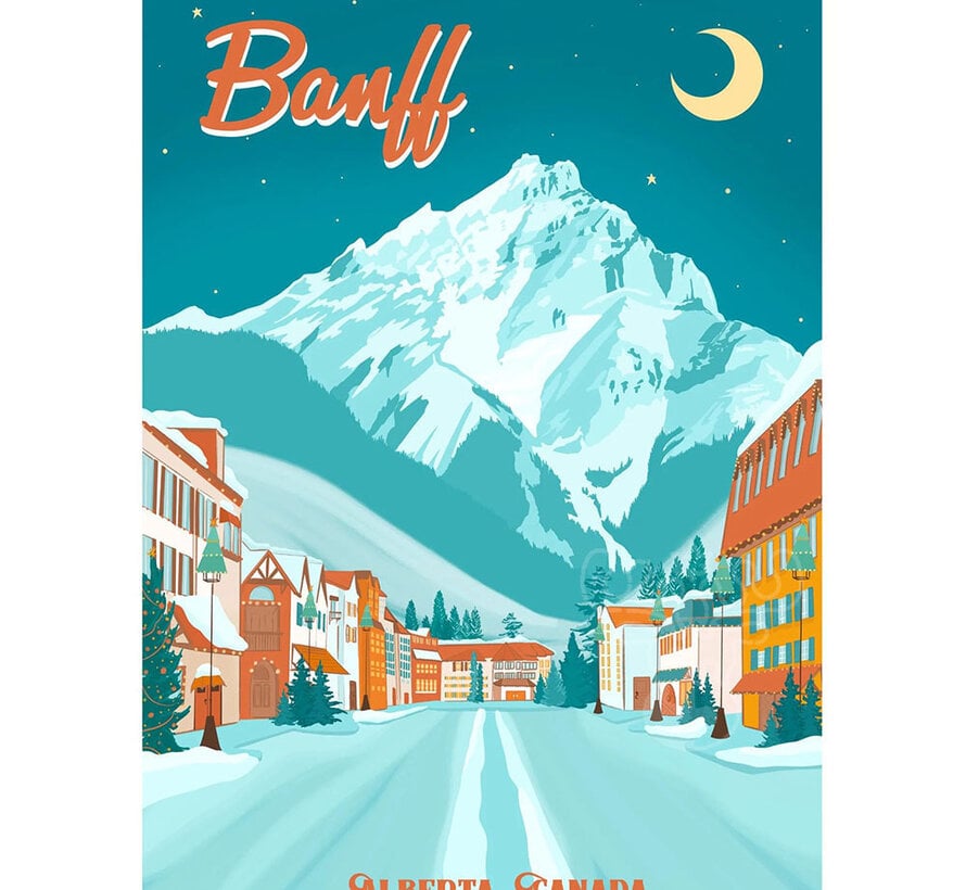 Villager Banff Moonlight Puzzle 500pcs