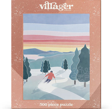 Villager Puzzles Villager Sunset Ski Puzzle 500pcs