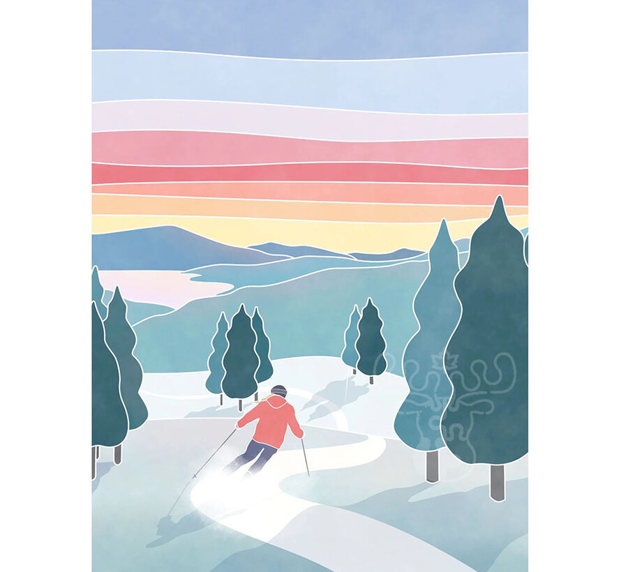 Villager Sunset Ski Puzzle 500pcs