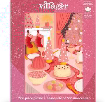 Villager Puzzles Villager Pink Christmas Puzzle 500pcs