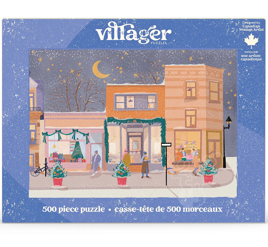 Villager Holiday Streets Puzzle 500pcs