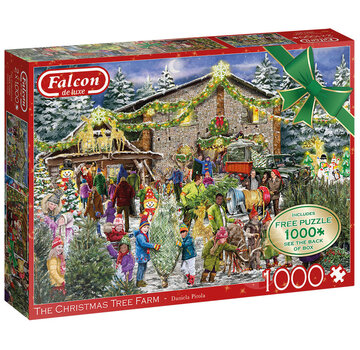 Falcon Falcon The Christmas Tree Farm Puzzle 2 x 1000pcs* - ORIGINAL BOX SIZE ONLINE ORDER ONLY