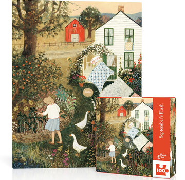 New York Puzzle Company New York Puzzle Co. Loré Pemberton: September's Flush Mini Puzzle 100pcs