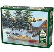Cobble Hill Puzzles Cobble Hill Winter at the Cabin Puzzle 1000pcs