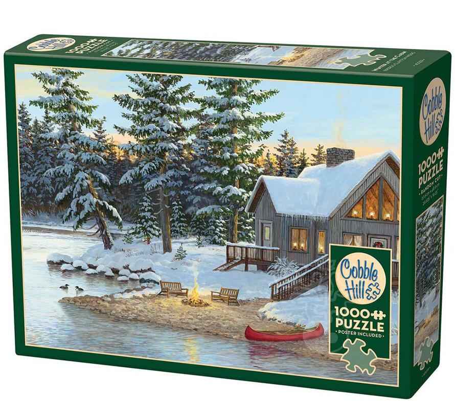 Cobble Hill Winter at the Cabin Puzzle 1000pcs
