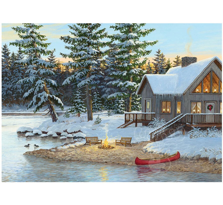 Cobble Hill Winter at the Cabin Puzzle 1000pcs