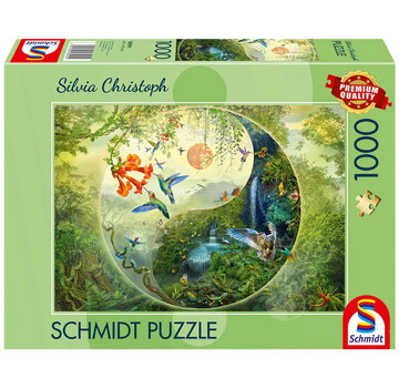 Schmidt Schmidt Yin & Yang: In the Forest of Hummingbirds Puzzle 1000pcs