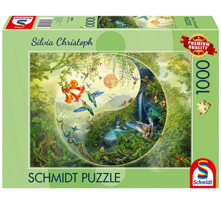 Schmidt Yin & Yang: In the Forest of Hummingbirds Puzzle 1000pcs