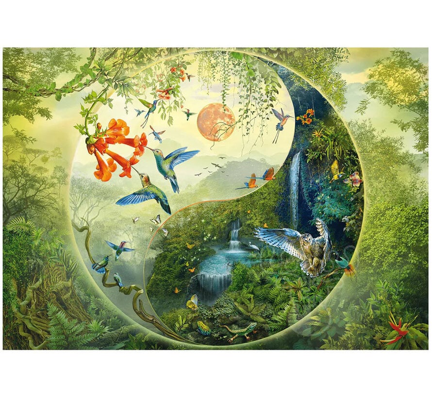 Schmidt Yin & Yang: In the Forest of Hummingbirds Puzzle 1000pcs