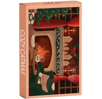 Olleo Puzzles Olleo Cozy Catmas Mini Puzzle 99pcs