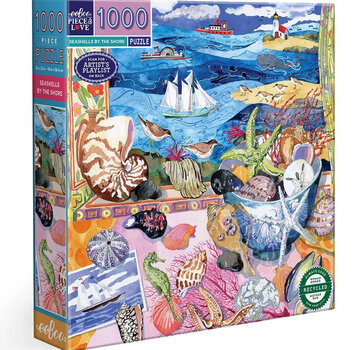 EeBoo eeBoo Seashells by the Shore Puzzle 1000pcs