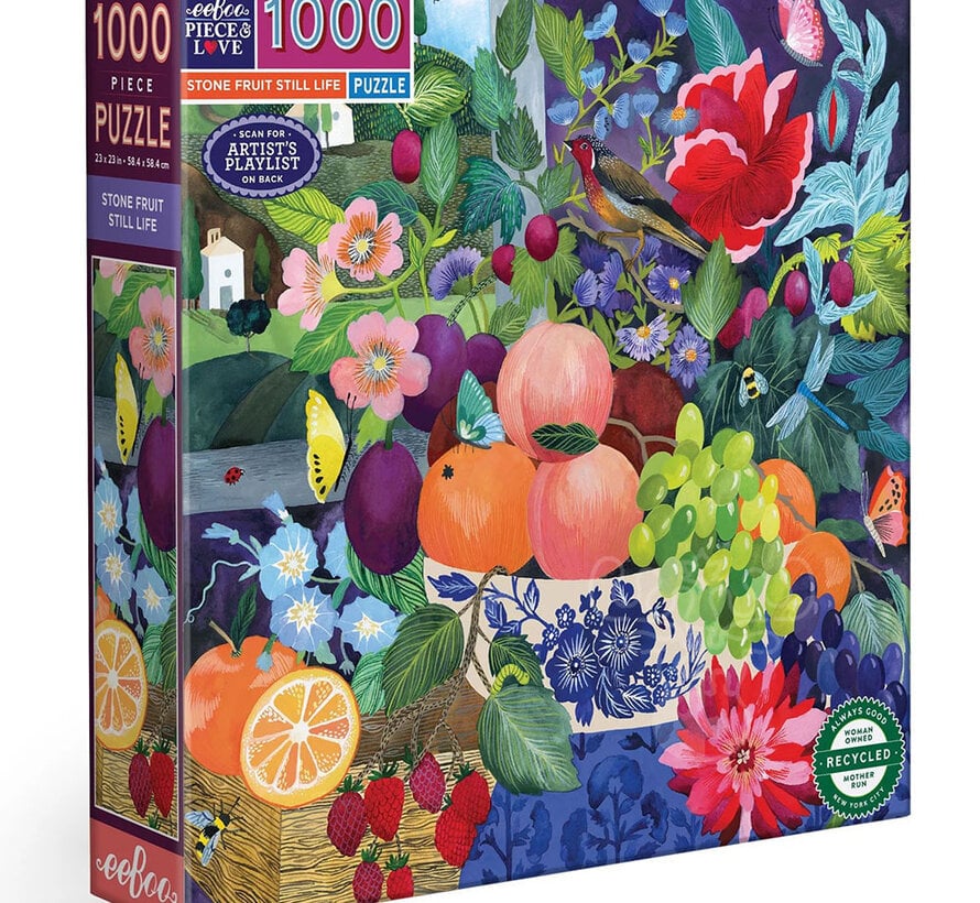 eeBoo Stone Fruit Still Life Puzzle 1000pcs